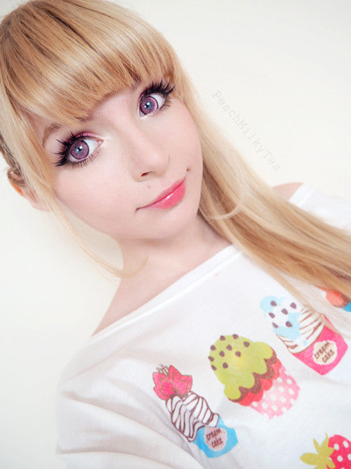 EOS Dolly Eye Super Nudy pink circle lenses
