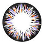 Barbie Luna Grey tri-color design detail on circle lens.