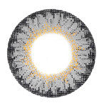 Circle lens design detail of CM-955 Geo Berry Holic Grey soft lenses.