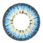 Barbie (Dueba) Puffy 3-Tones Blue circle lens design detail (USA ready stock)
