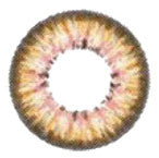 Barbie (Dueba) Puffy 3-Tones Brown circle lens design detail.