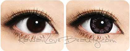 Bigger eyes with pretty pink color. Geo WFL-A37 Morning Glory Pink colored contact lenses.