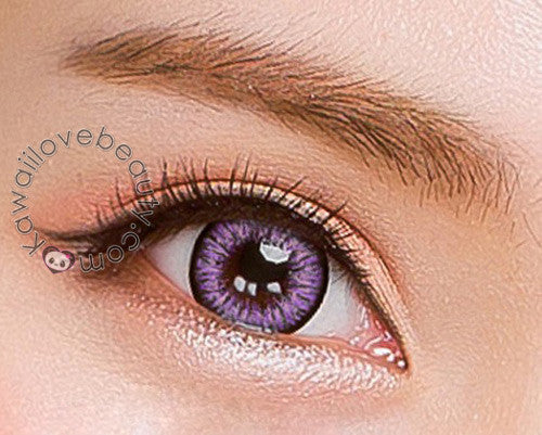 Milk Lilac bright lavender/purple circle lenses by i-Codi Colors of the Wind