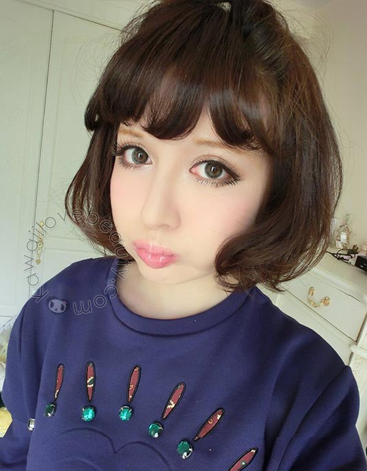 Geo Magic Color Berry Holic Green 14.2mm circle lenses.