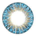 Circle lens design detail of Geolica Euro Lady Aqua Blue 14.2mm.