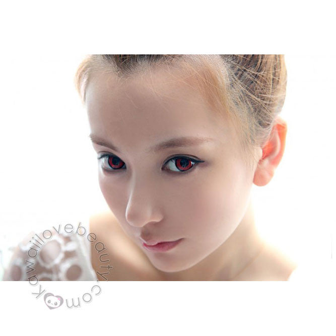 Dolly Eye Twilight Red circle lenses by EOS.