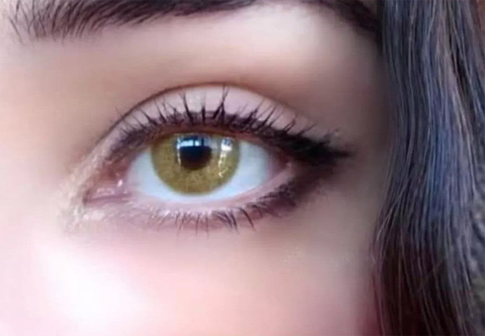 Cloud Brown light honey colored contact lenses