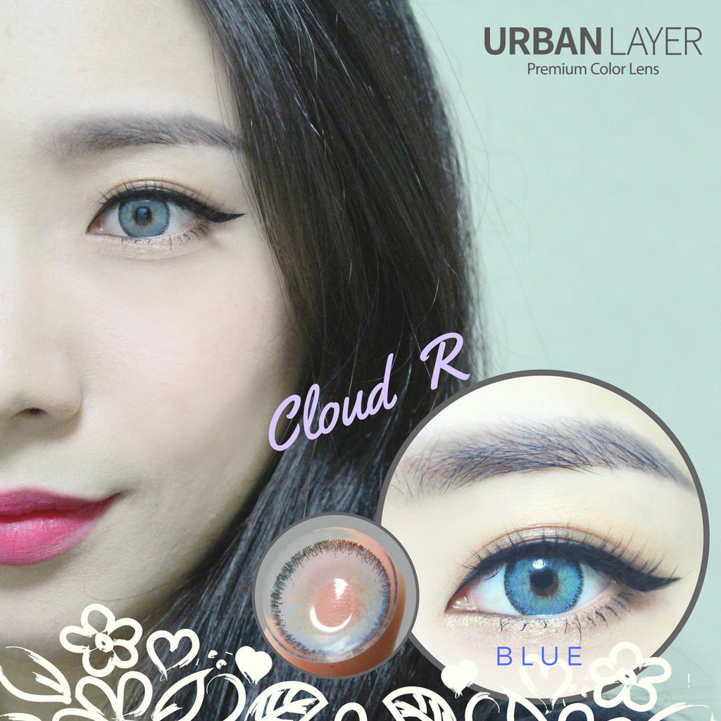Cloud R Blue circle lenses by Urban Layer
