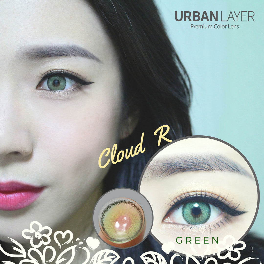 Cloud R Green Circle Lenses | 1 Year