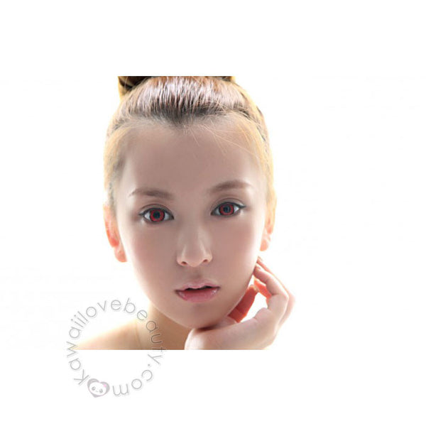 Twilight Red soft colored contact lenses by Dolly Eye (EOS)