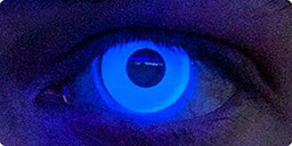 Glow Blue (UV) Circle Lenses | 1 Year