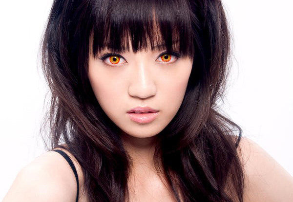 Cosplay circle lenses in CrazyLab Flame Eyes