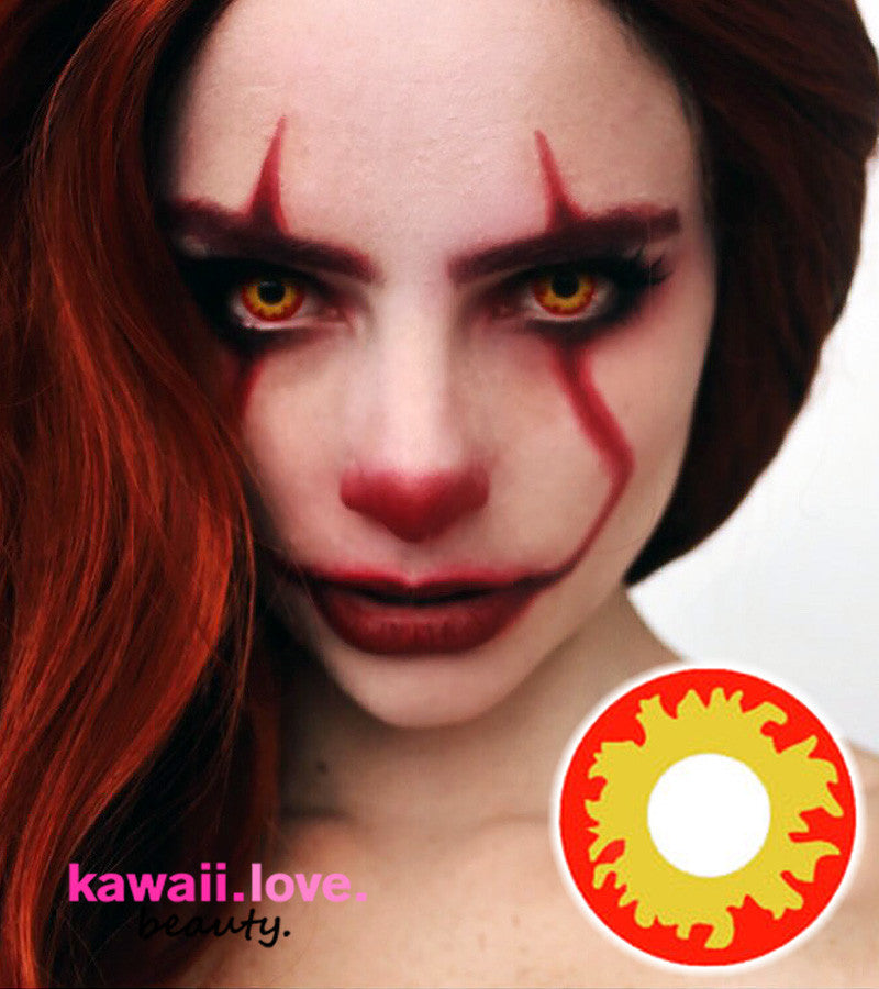 Crazy Lab Flame Eyes cosplay circle lenses ship fast from the USA