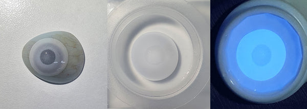 17mm UV White Blind M Circle Lenses | Yearly