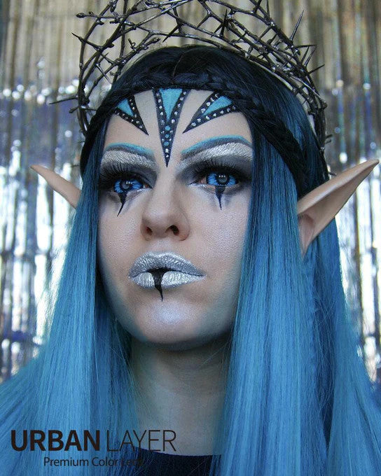 22mm Sclera Elf Blue Theatrical Lenses