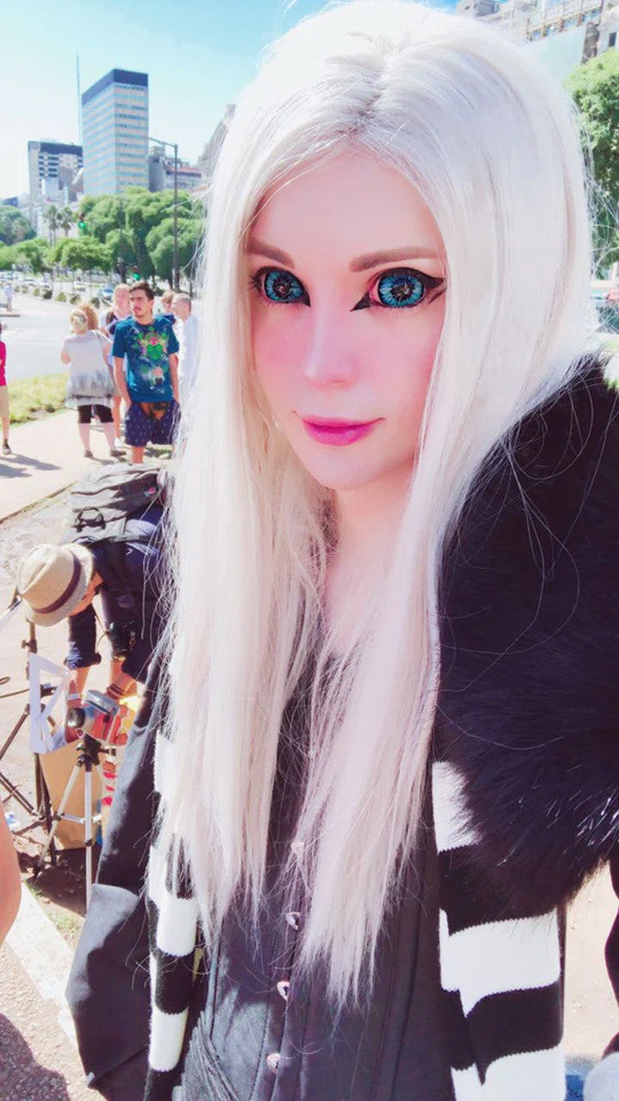 22mm Sclera Elf Blue Theatrical Lenses
