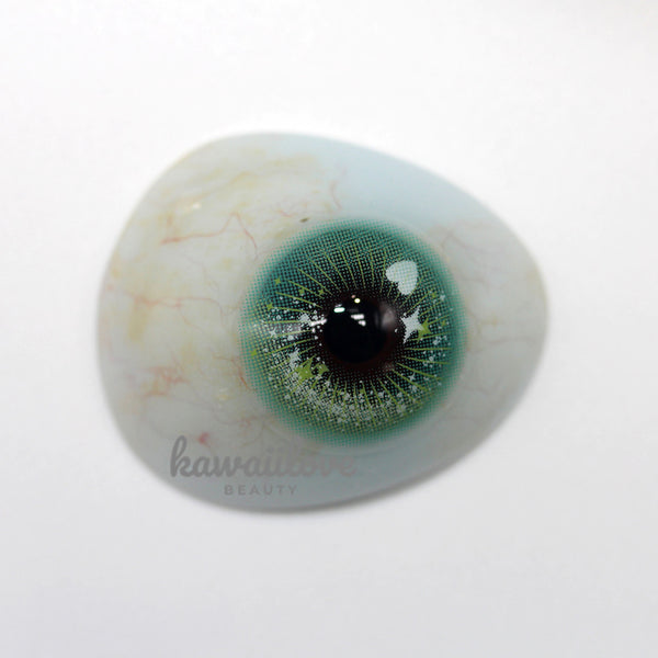 Crazy Lab by Urban Layer Candy Pop Green colored contacts, offering cute big eye circle lenses for kawaii anime cosplay. Achieve bright green fairy-like eyes with fast free shipping across the USA.