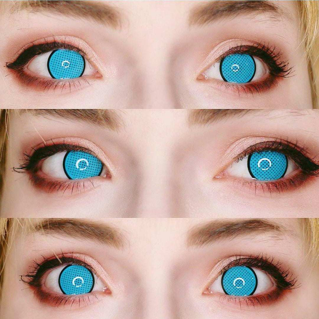 Cyan Mesh R Circle Lenses | 1 Year