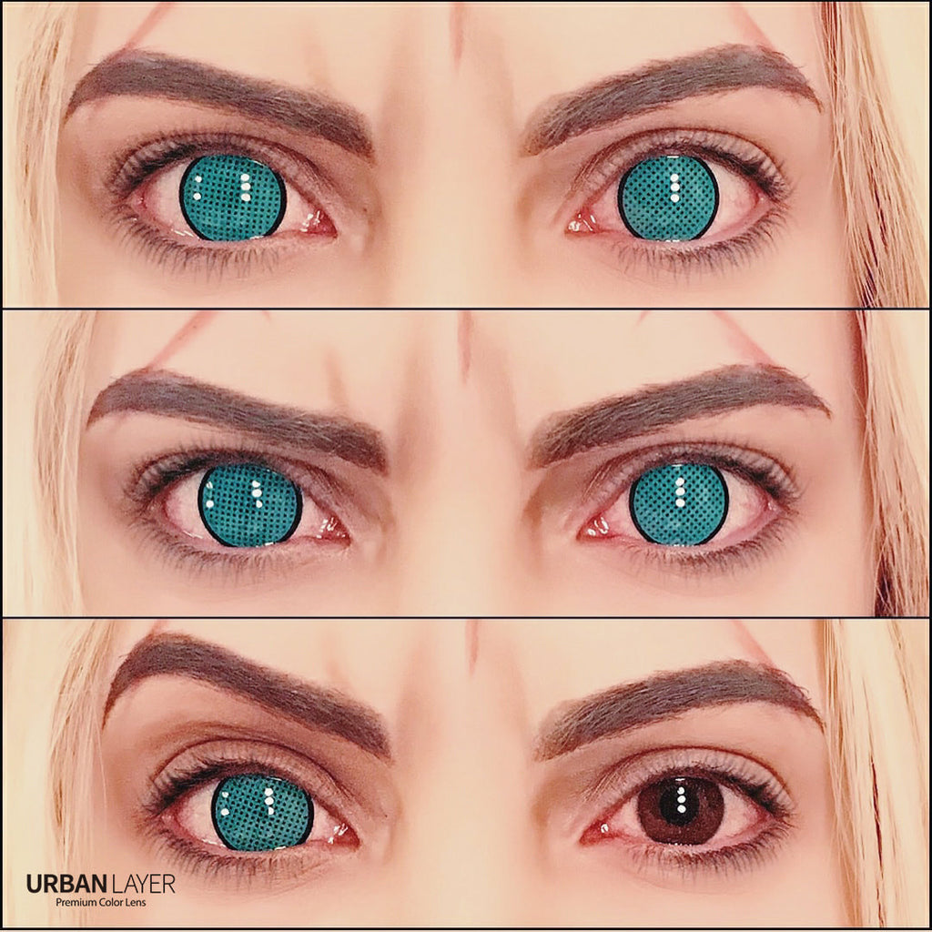 Cyan Mesh R Circle Lenses | 1 Year