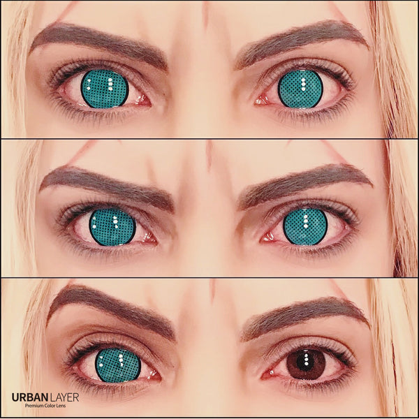 Cyan Mesh R Circle Lenses | 1 Year
