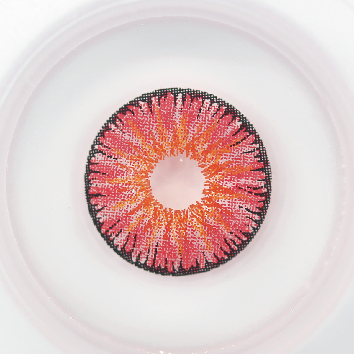 Crazy Lab by Urban Layer Doll Red colored contacts, featuring cute big eye circle lenses in vivid color, perfect for creating kawaii anime and cosplay dolly eyes. Available with fast and free shipping for the USA.