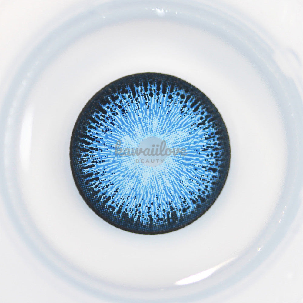 CrazyLab Interstellar Blue Circle Lenses with a mesmerizing galactic blue shade that adds a bold, cosmic touch to any look. These vibrant, opaque sapphire lenses are ideal for completing your cosplay, Halloween costume, or special effects makeup, ensuring your eyes stand out with otherworldly allure. Ships fast from the USA with a free lens storage case, ready for your next adventure.