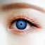 Create endless cosplay and makeup looks with your eyes topped with these amazing electric blue special effects colored contacts with an intricate and unique galactic gradient pattern. These gorgeous galaxy print cosmetic circle lenses in the Interstellar Blue design by CrazyLab ship fast from the USA with a free contact lens case.