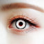 Mystic White circle lenses from Crazy Lab will give your eyes the most opaque, brilliant color possible. With their striking black circle outer border, these dramatic white contact lenses draw attention to your eyes even from a distance, making them useful for cosplay looks and other occasions. Each pair ships fast from the USA.