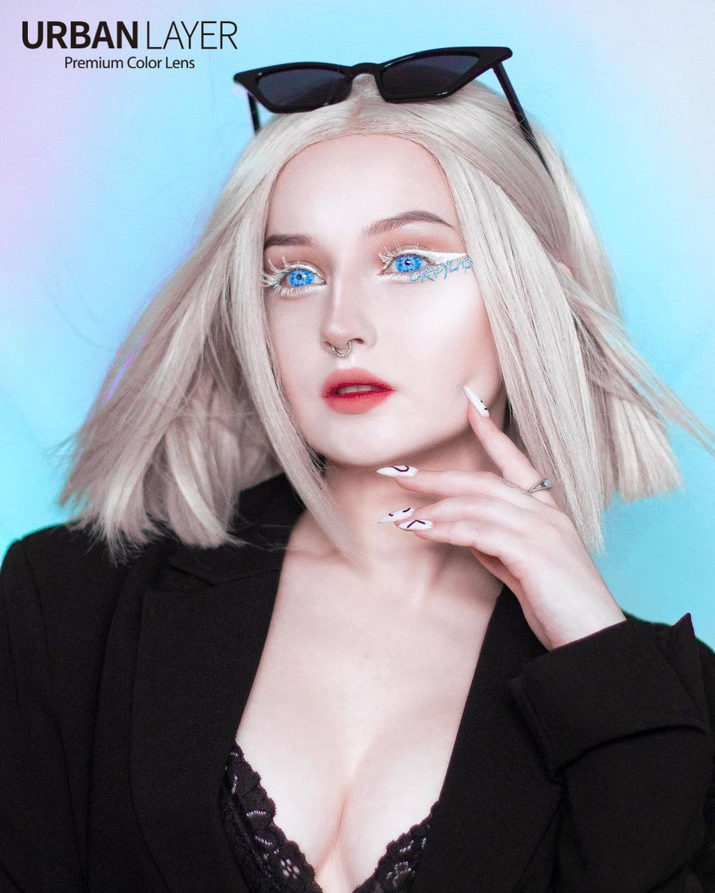 White Walker UV Circle Lenses | Yearly