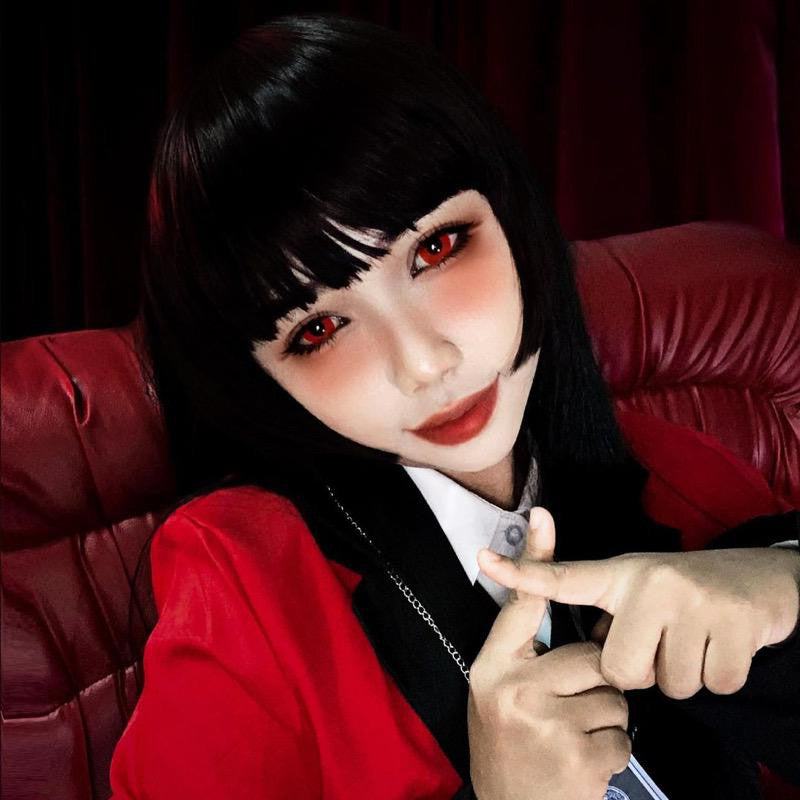 17mm Mini Sclera Red Circle Lenses | Yearly