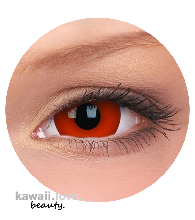 17mm Mini Sclera Red Circle Lenses | Yearly Secondary image