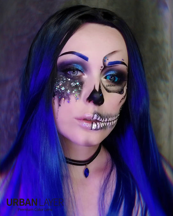 22mm Sclera Elf Blue Theatrical Lenses
