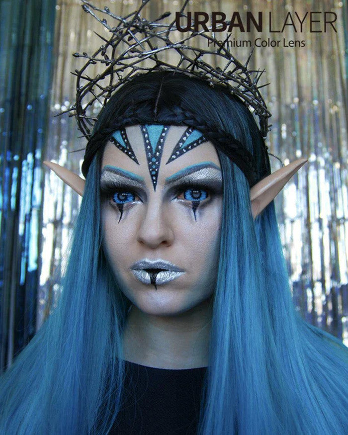 22mm Sclera Elf Blue Theatrical Lenses