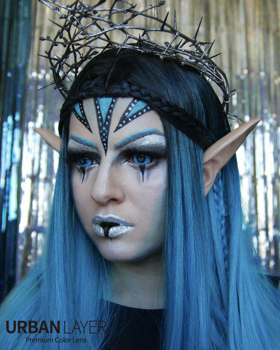 22mm Sclera Elf Blue Theatrical Lenses