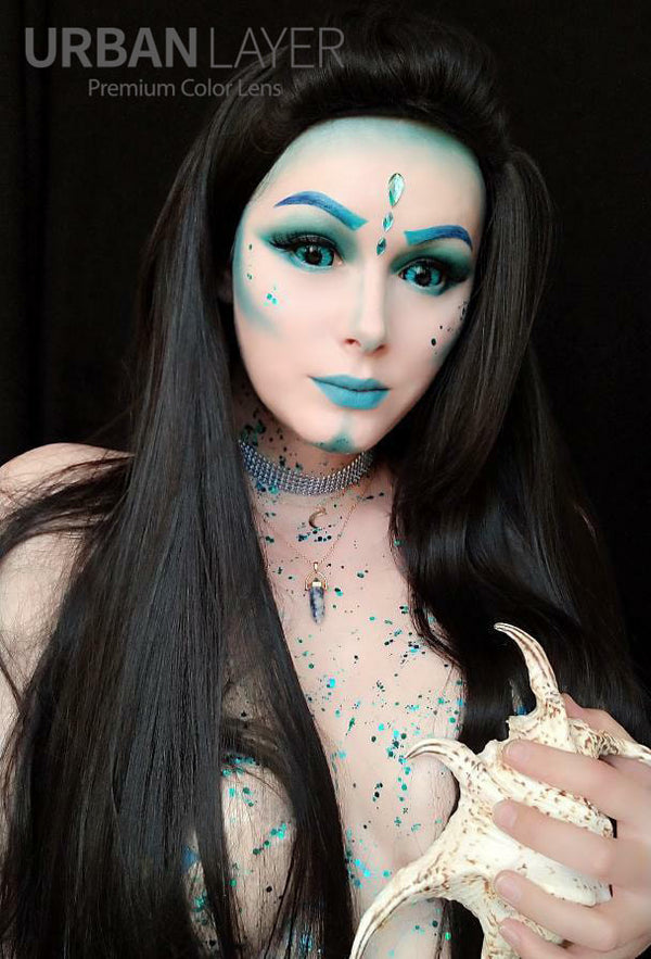 22mm Sclera Elf Blue Theatrical Lenses