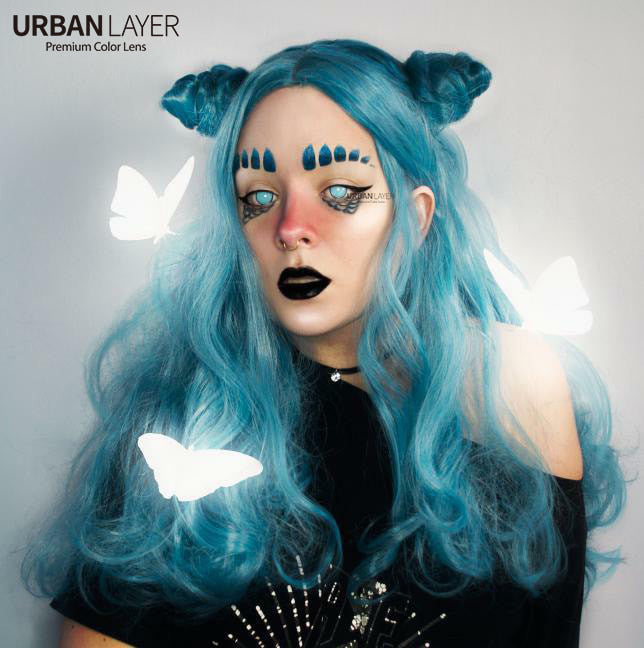 Cyan Mesh R Circle Lenses | 1 Year