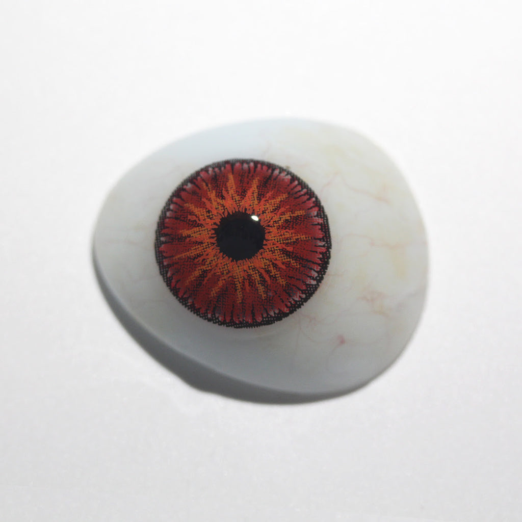Crazy Lab by Urban Layer Doll Red colored contacts, featuring cute big eye circle lenses in bright color, ideal for creating kawaii anime and cosplay dolly eyes. Available with fast, free shipping in the USA.