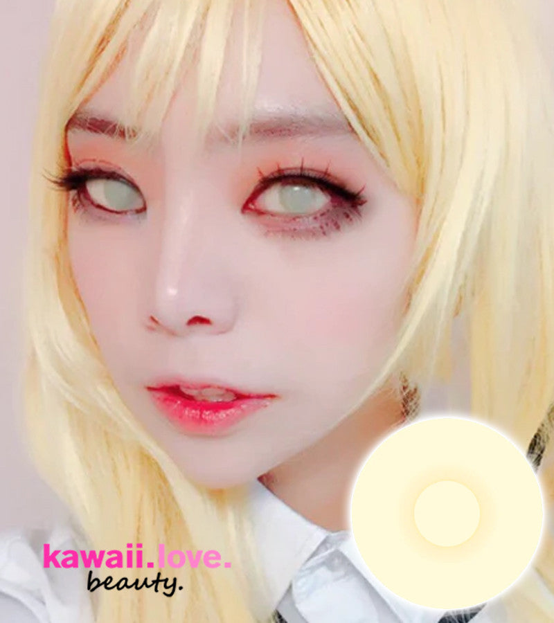 These creepy theatrical 22mm diameter zombie Flesh Eater Sclera special effects contact lenses create a convincing cloudy zombie / undead or dead fish-eyes look. CrazyLab Flesh Eater sclera theatrical circle lenses ship fast from the USA and come with a free contact lens case.