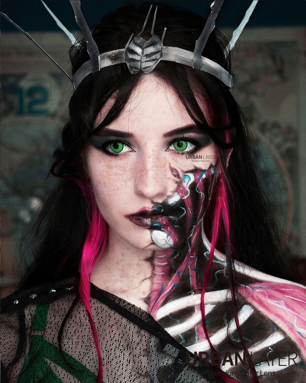 Frankenstein Green Circle Lenses