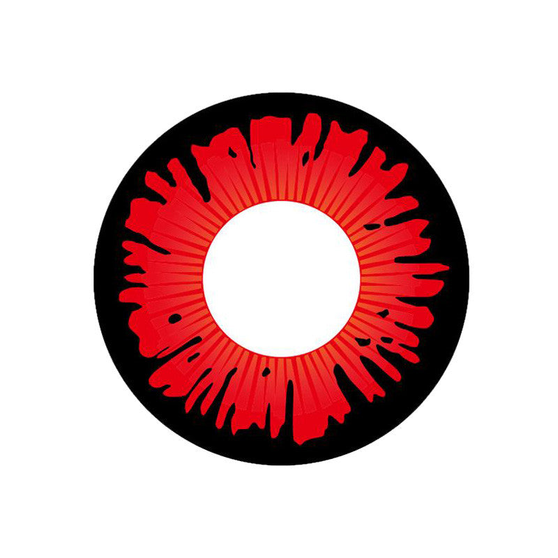 CrazyLab scarlet red circle contact lenses in Twilight Breaking Dawn are perfect for your vampire cosplay or other costume looks. These strikingly bright blood red colored contacts ship fast from the USA