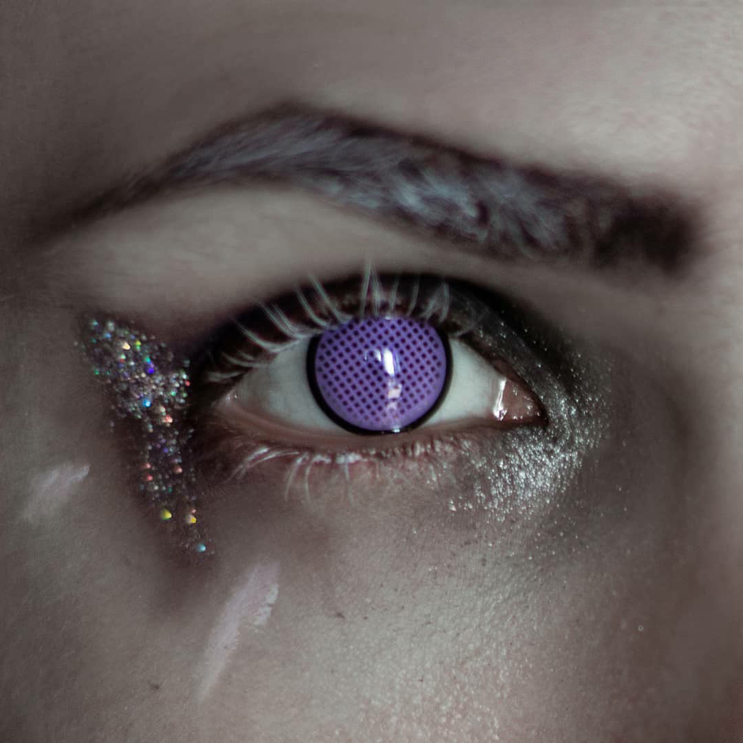 Violet Mesh R screen cosplay circle lenses by CrazyLab (USA stock) Main image