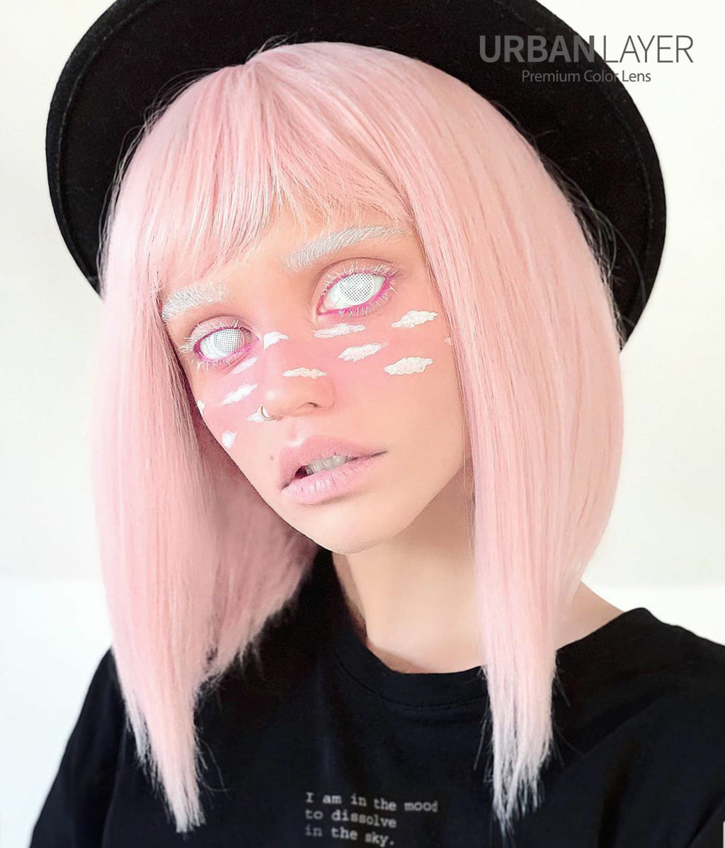 White Mesh circle lenses by CrazyLab