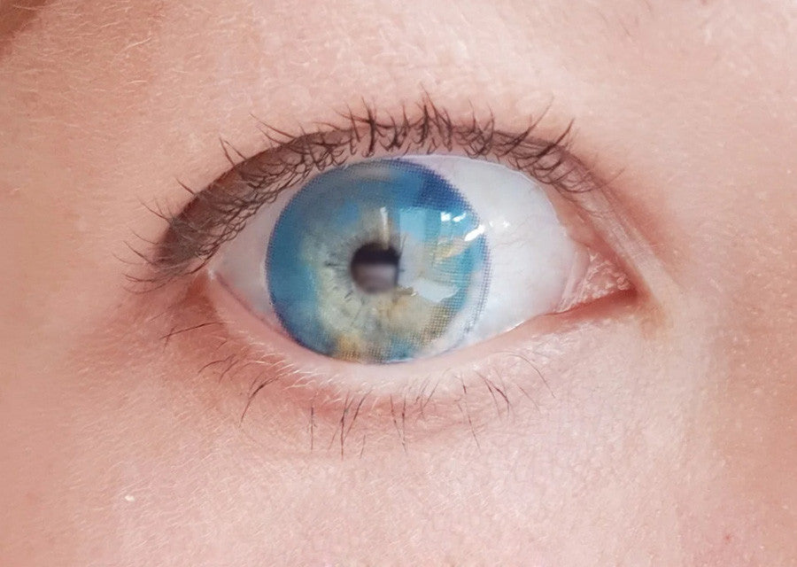 Kawaii Blue Circle Lenses Secondary image