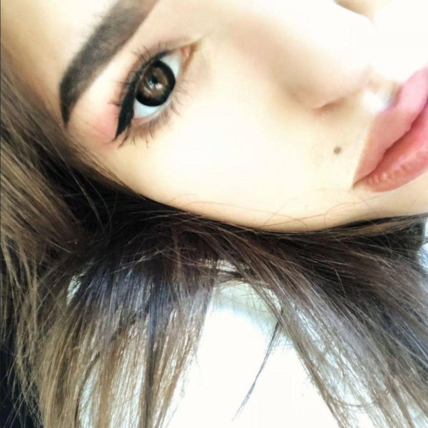 Create a dolly big-eyed look with high quality and authentic Korean circle contact lenses in Dark Night black