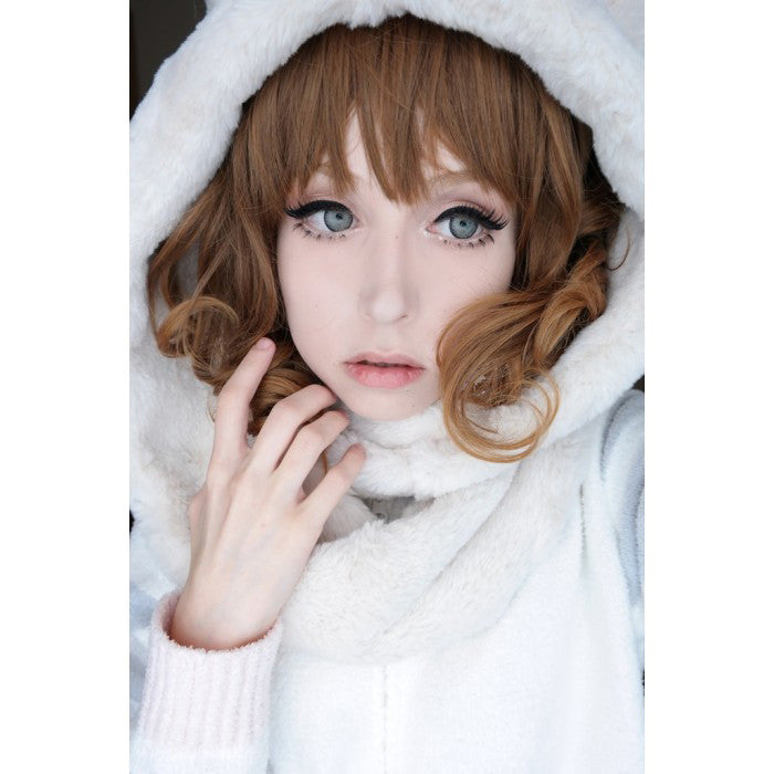 Gorgeous dolly eyed look with Nudy 3 Tone gray 14.5mm circle lenses Main image
