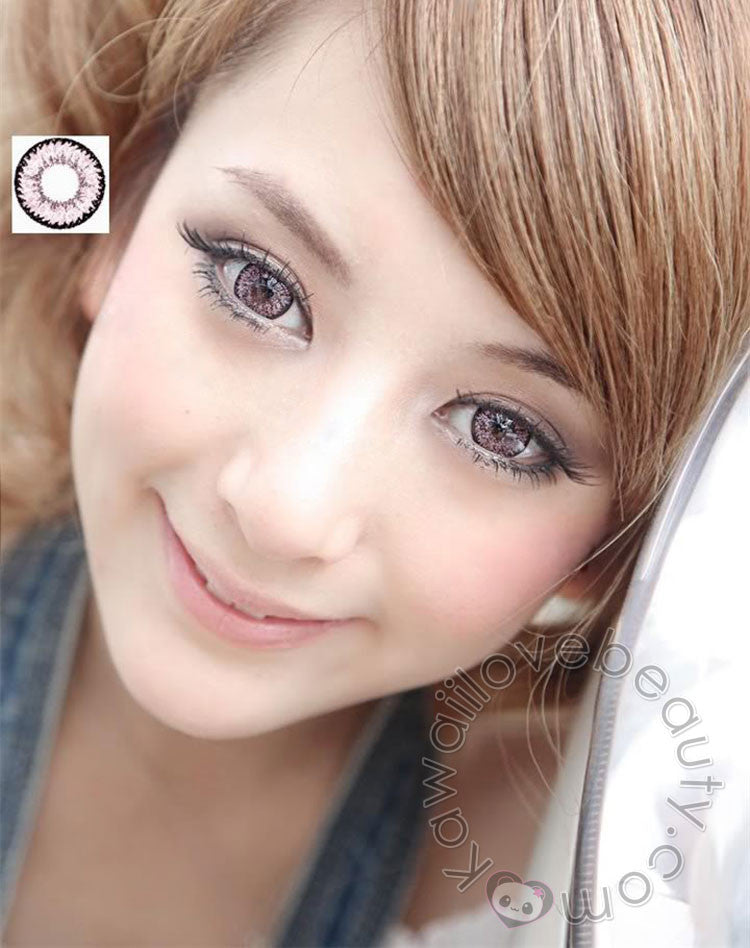 Super Nudy Pink contact lenses for big dolly eyes