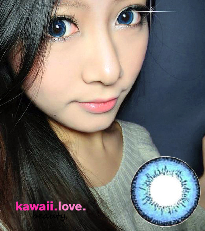 Dolly Plus Blue circle lenses, USA stock for anime cosplay eyes Main image