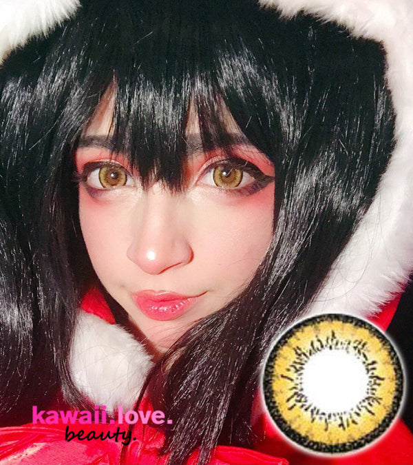 Dolly Plus Brown cosplay circle lenses, US stock, fast shipping