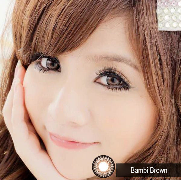 EOS Bambi Brown circle lenses for the big eye look