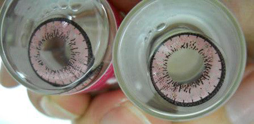Blytheye Pink (Adult II) vivid color contacts.
